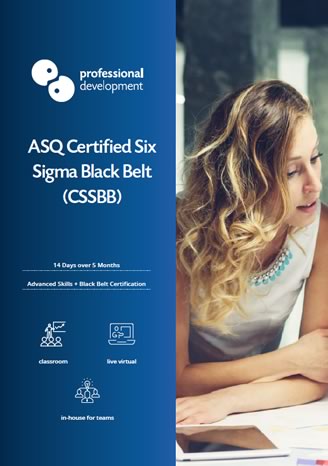 Get our Lean Six Sigma Black Belt Brochure