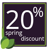 20% Spring Discount