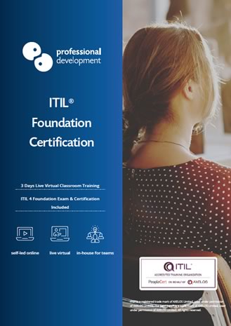 
		
		ITIL® 4 Foundation Course
	
	 Brochure