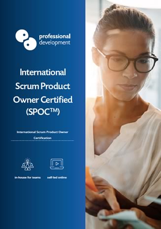 
		
		Scrum Product Owner Certified (SPOC<sup>TM</sup>)
	
	 Brochure